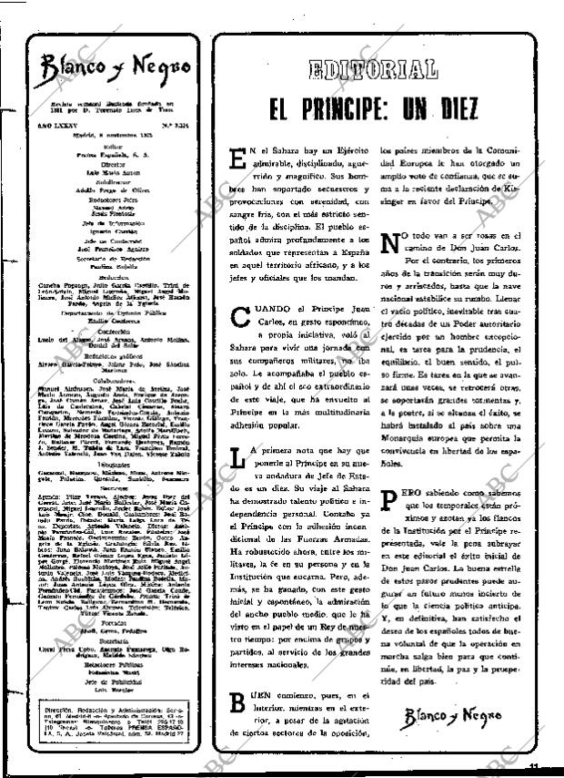 BLANCO Y NEGRO MADRID 08-11-1975 página 11