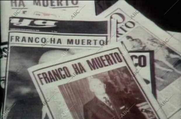 Portadas de Periodicos Españoles Anunciando el fallecimiento de Francisco  franco - Archivo ABC