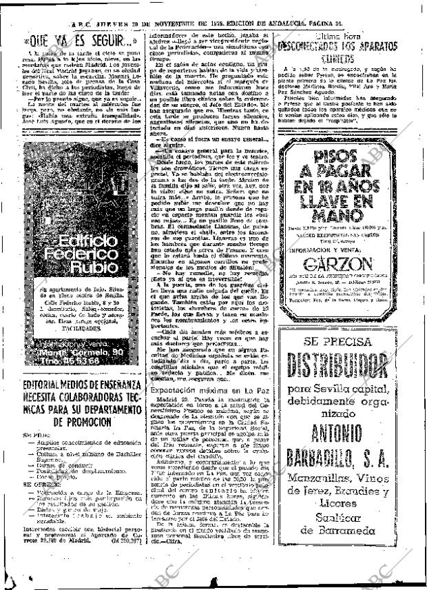 ABC SEVILLA 20-11-1975 página 34