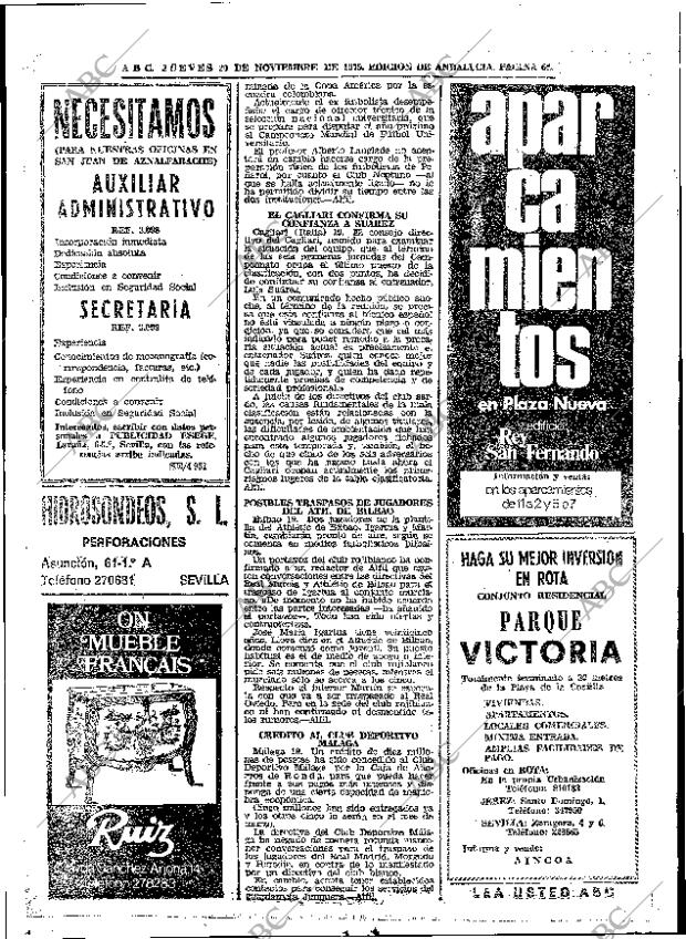 ABC SEVILLA 20-11-1975 página 64