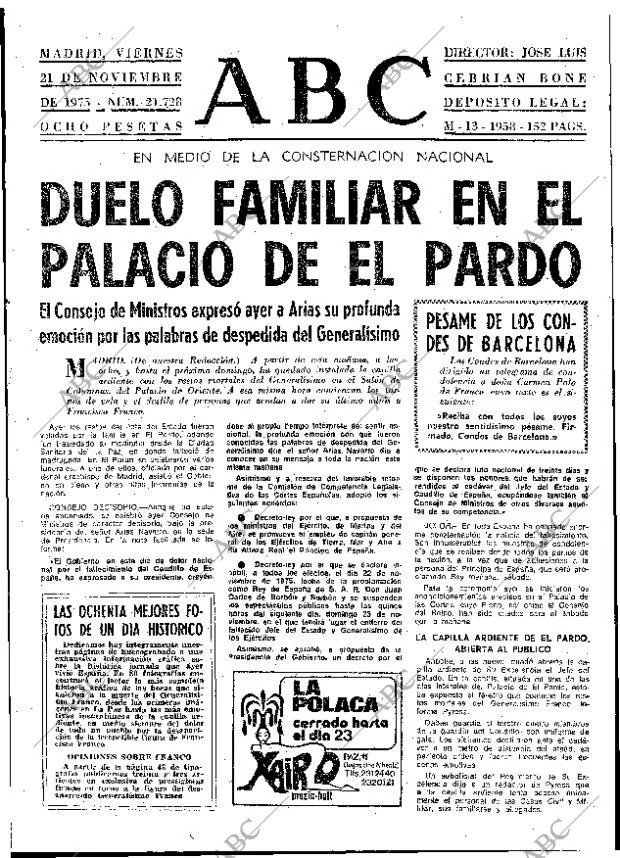 ABC MADRID 21-11-1975 página 29