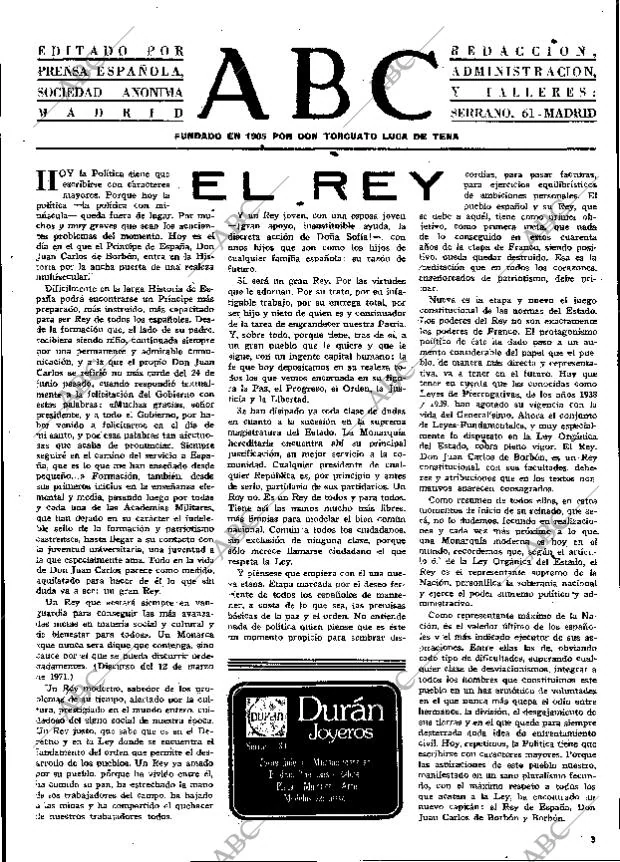 ABC MADRID 22-11-1975 página 3