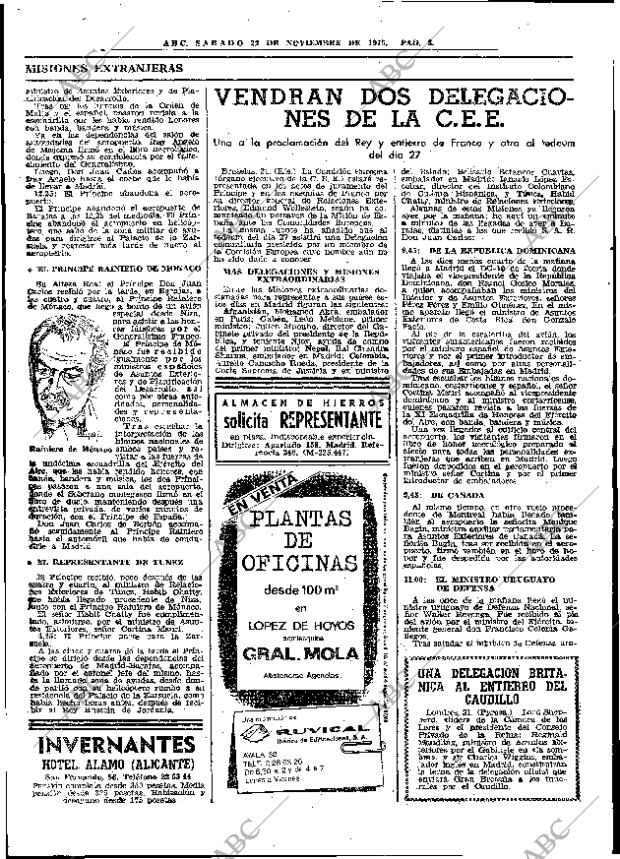 ABC MADRID 22-11-1975 página 40