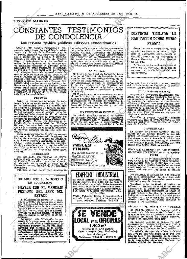ABC MADRID 22-11-1975 página 42