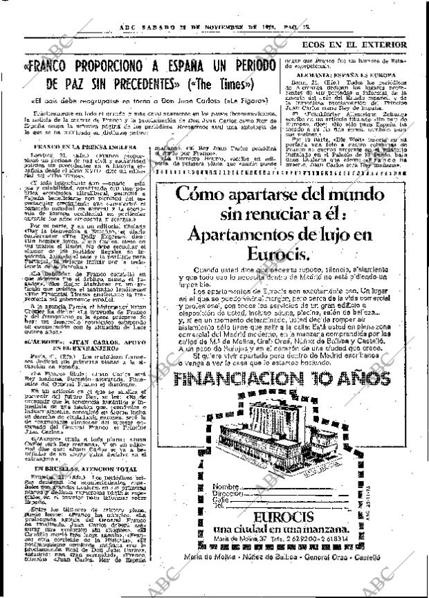 ABC MADRID 22-11-1975 página 47