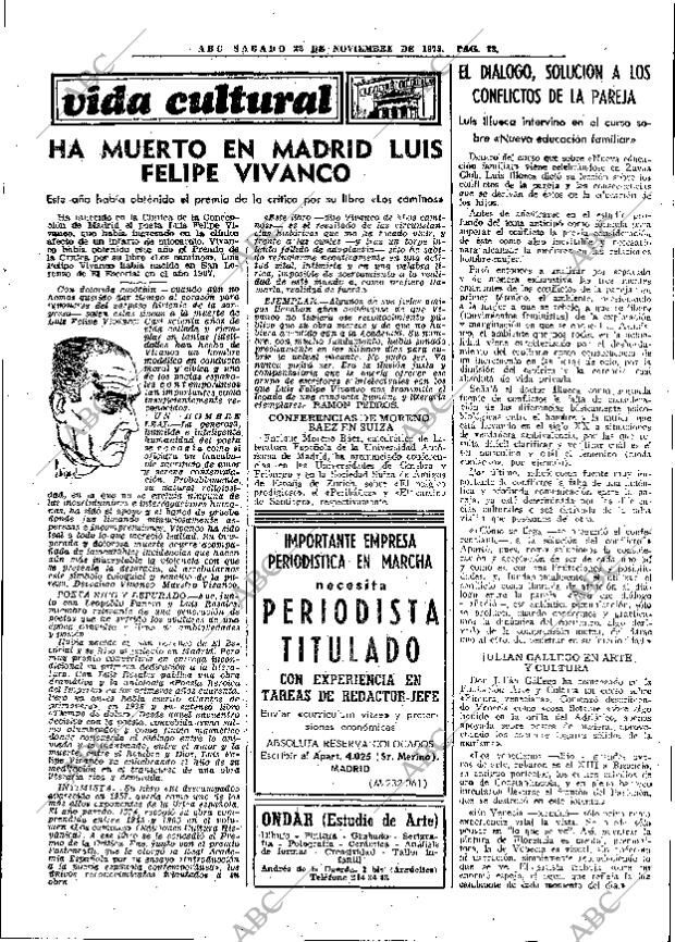 ABC MADRID 22-11-1975 página 65