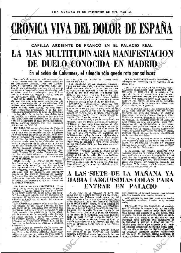 ABC MADRID 22-11-1975 página 67