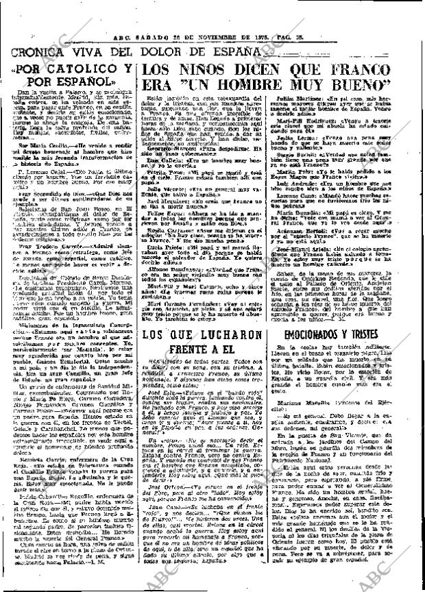 ABC MADRID 22-11-1975 página 70