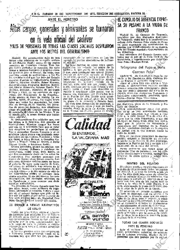 ABC SEVILLA 22-11-1975 página 23