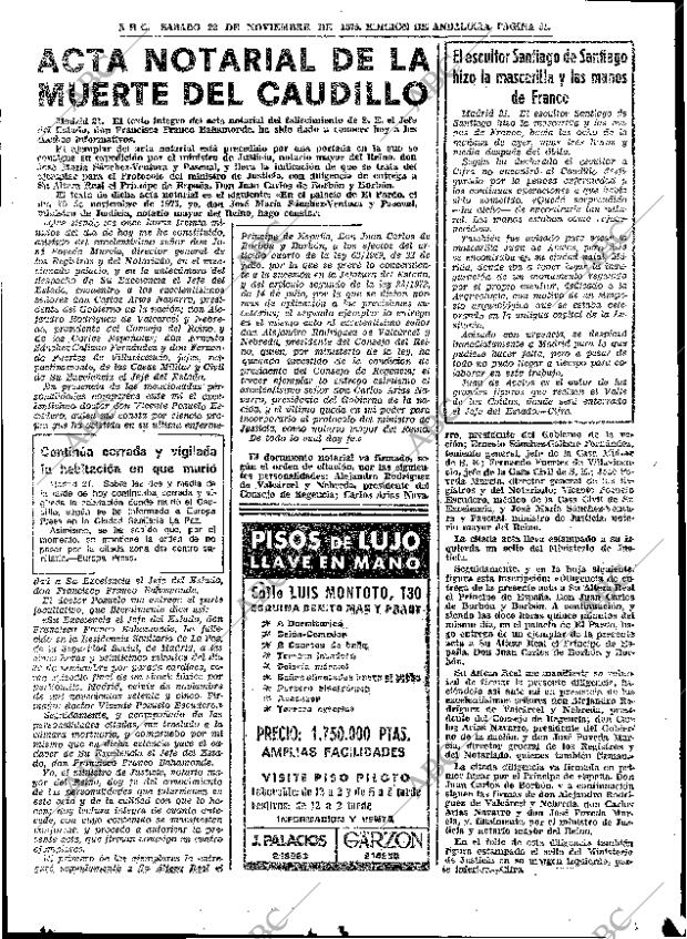 ABC SEVILLA 22-11-1975 página 31