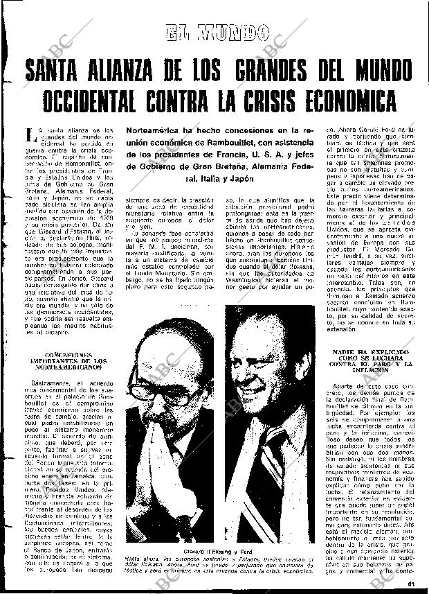BLANCO Y NEGRO MADRID 22-11-1975 página 41