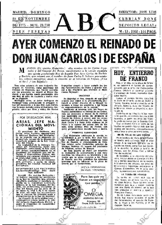 ABC MADRID 23-11-1975 página 25