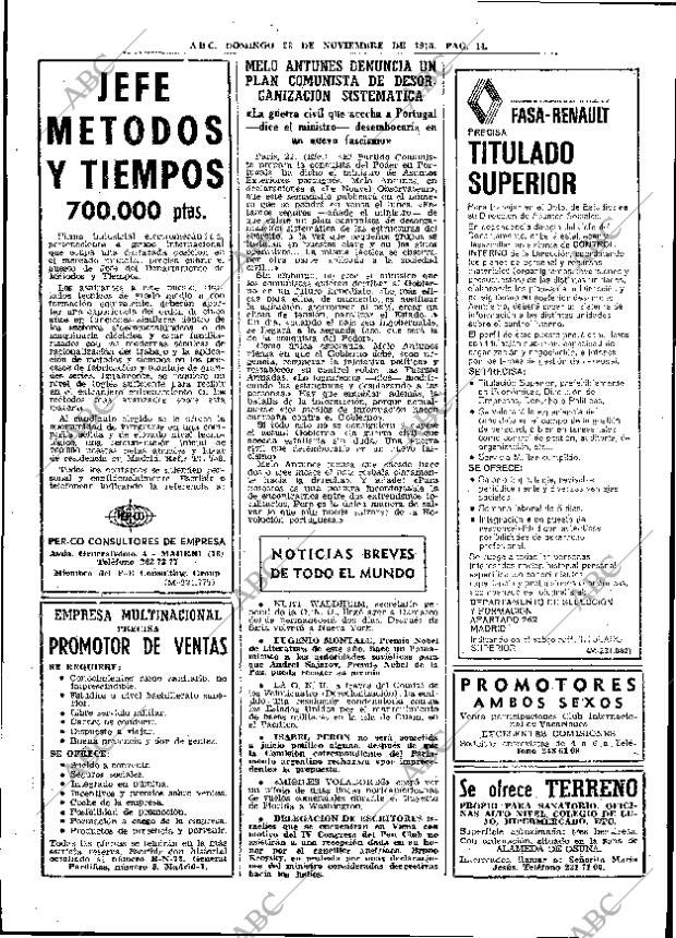 ABC MADRID 23-11-1975 página 38