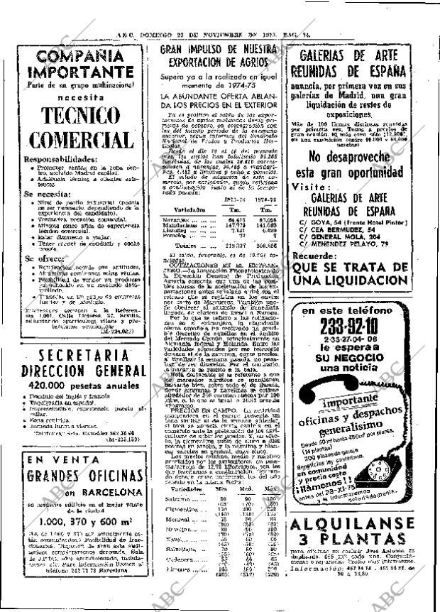 ABC MADRID 23-11-1975 página 58