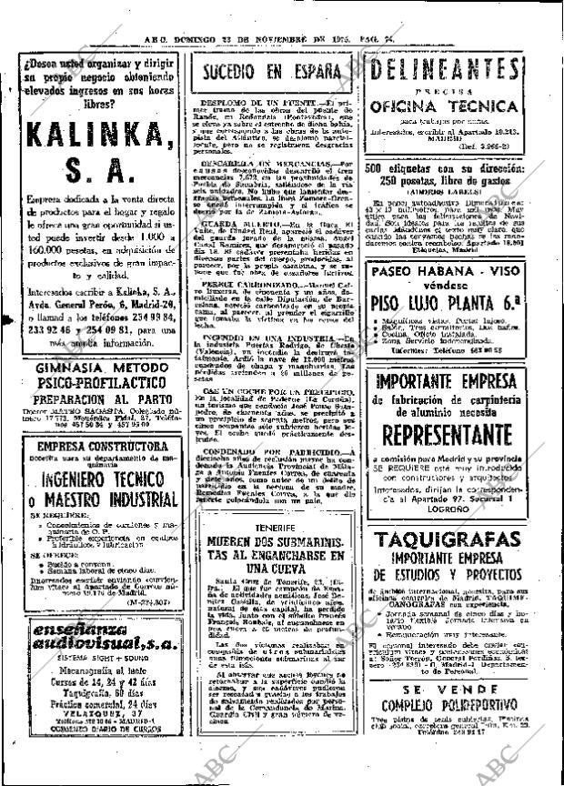 ABC MADRID 23-11-1975 página 98