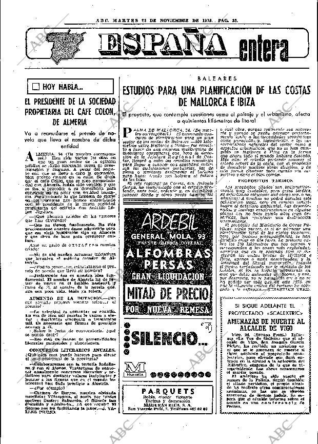ABC MADRID 25-11-1975 página 67