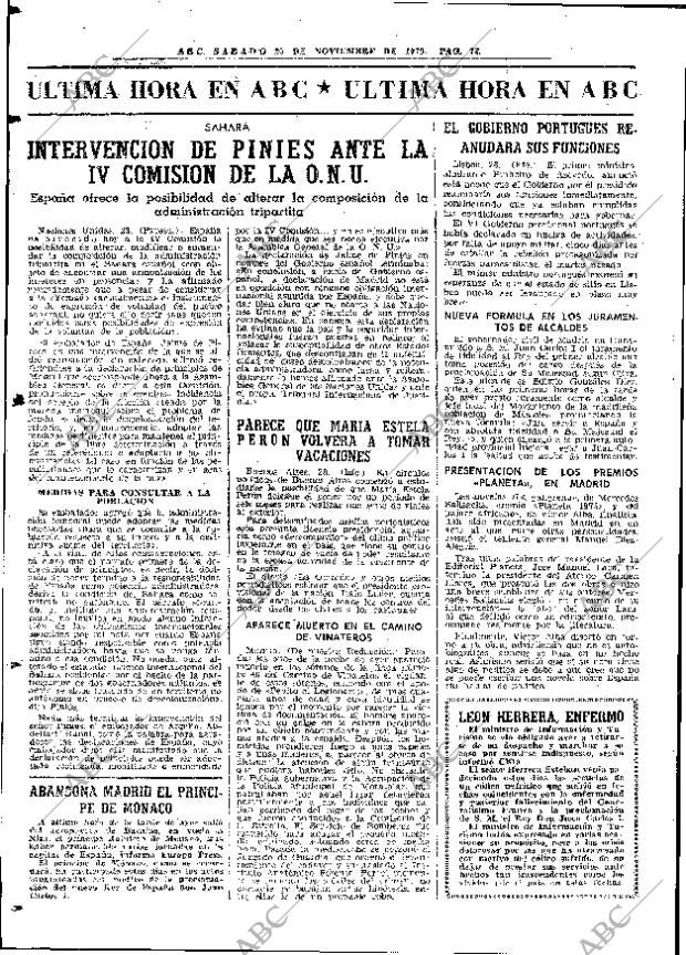 ABC MADRID 29-11-1975 página 94