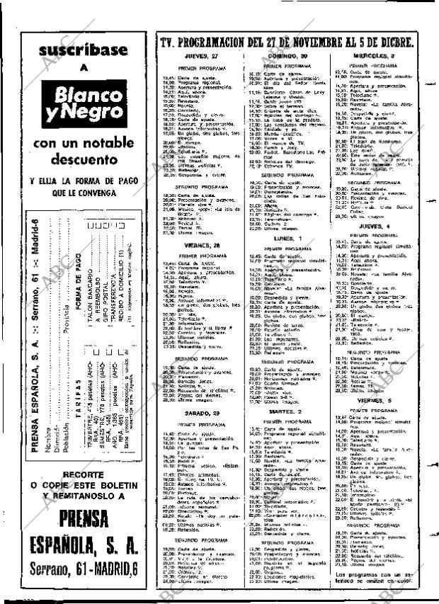 BLANCO Y NEGRO MADRID 29-11-1975 página 102