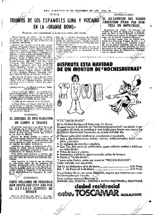ABC MADRID 26-12-1975 página 65