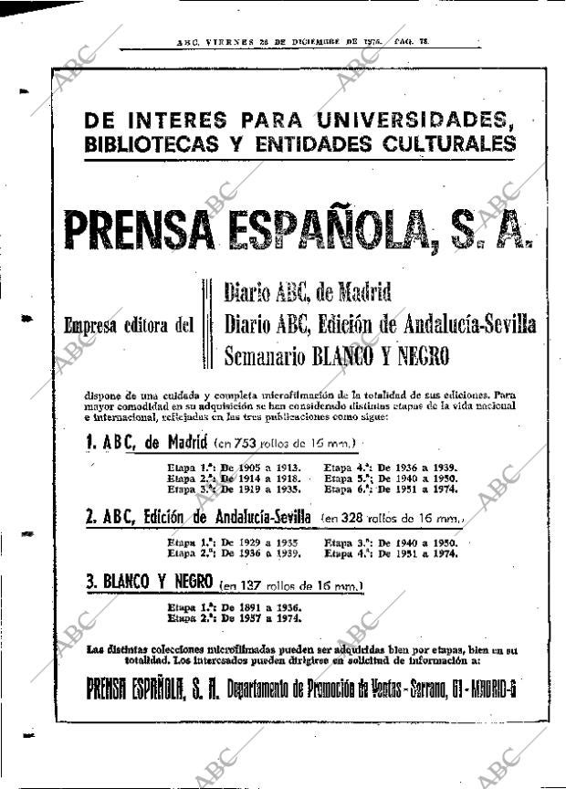ABC MADRID 26-12-1975 página 94