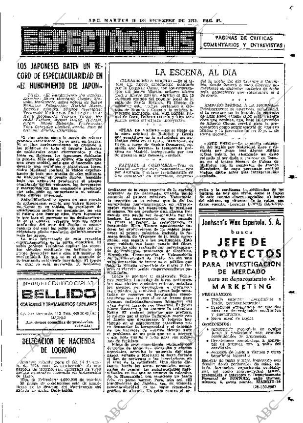ABC MADRID 30-12-1975 página 73