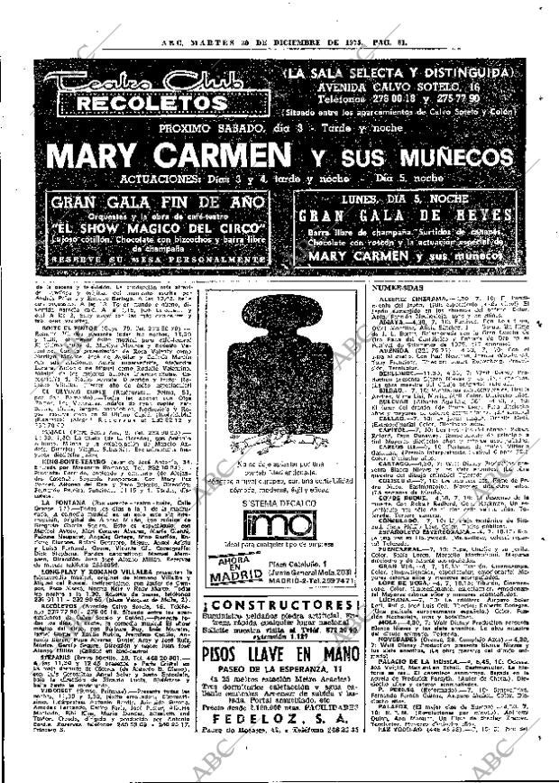 ABC MADRID 30-12-1975 página 77