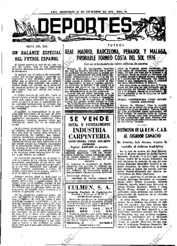 ABC MADRID 31-12-1975 página 55