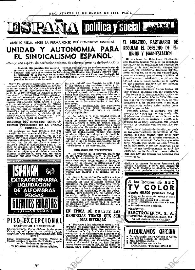 ABC MADRID 15-01-1976 página 17