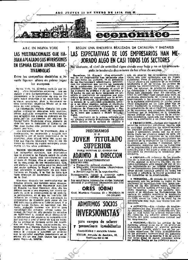 ABC MADRID 15-01-1976 página 49