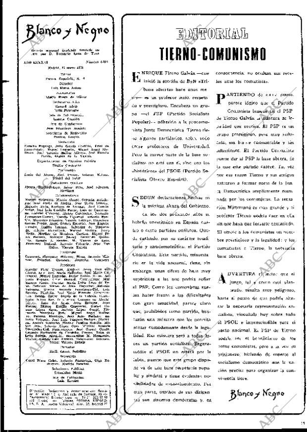 BLANCO Y NEGRO MADRID 17-01-1976 página 11