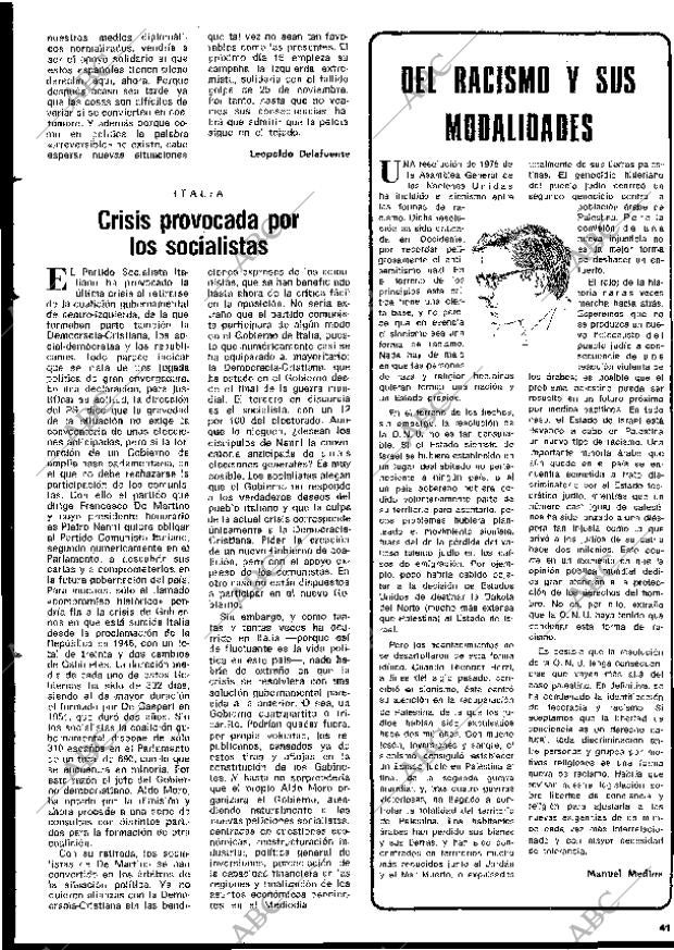 BLANCO Y NEGRO MADRID 17-01-1976 página 41