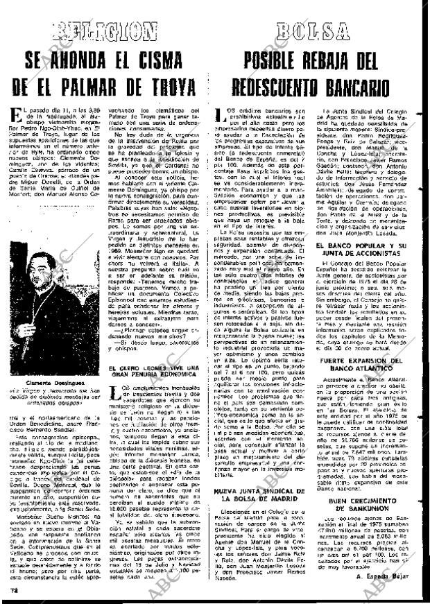 BLANCO Y NEGRO MADRID 17-01-1976 página 72