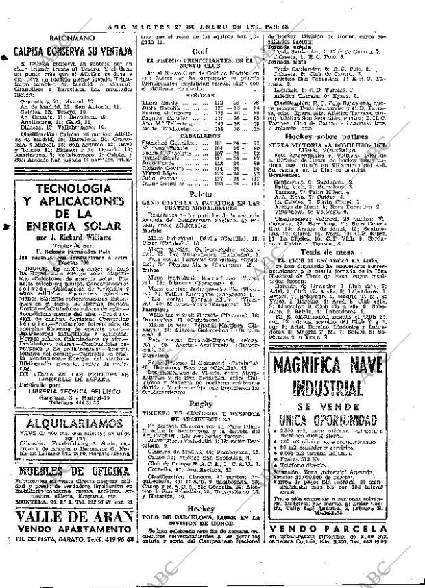 ABC MADRID 27-01-1976 página 70