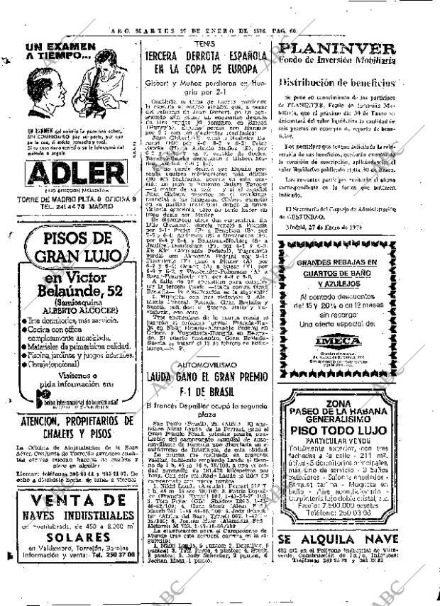 ABC MADRID 27-01-1976 página 72