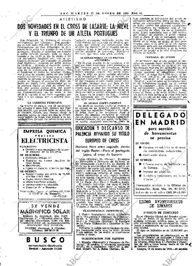 ABC MADRID 27-01-1976 página 73