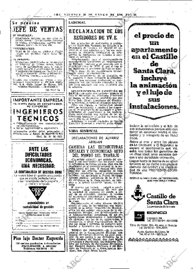 ABC MADRID 30-01-1976 página 22