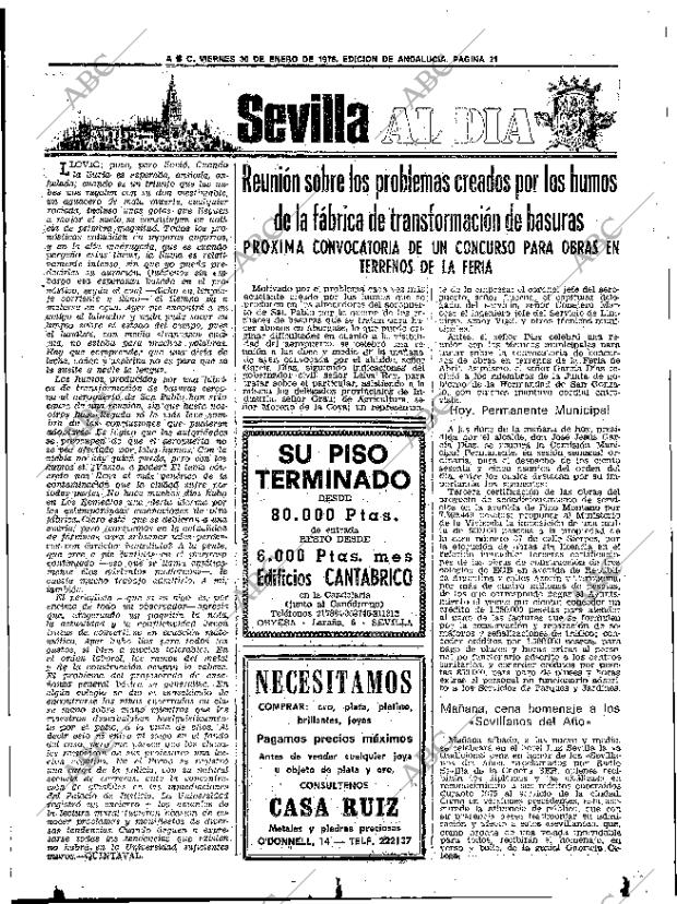 ABC SEVILLA 30-01-1976 página 35