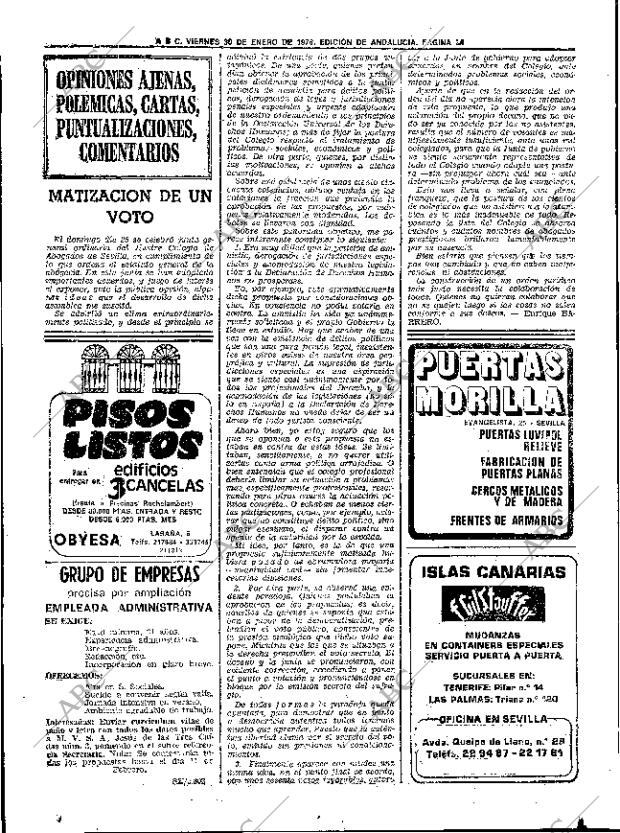 ABC SEVILLA 30-01-1976 página 48