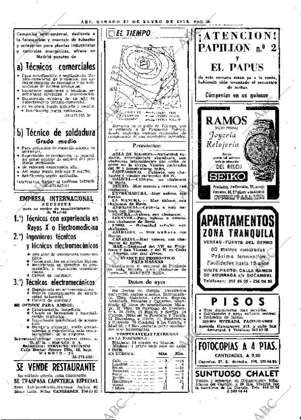 ABC MADRID 31-01-1976 página 38