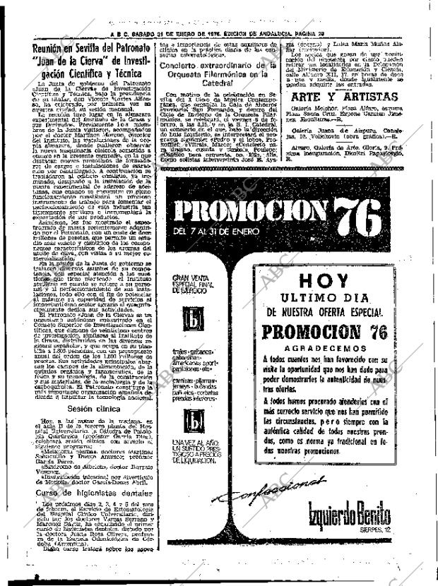 ABC SEVILLA 31-01-1976 página 43