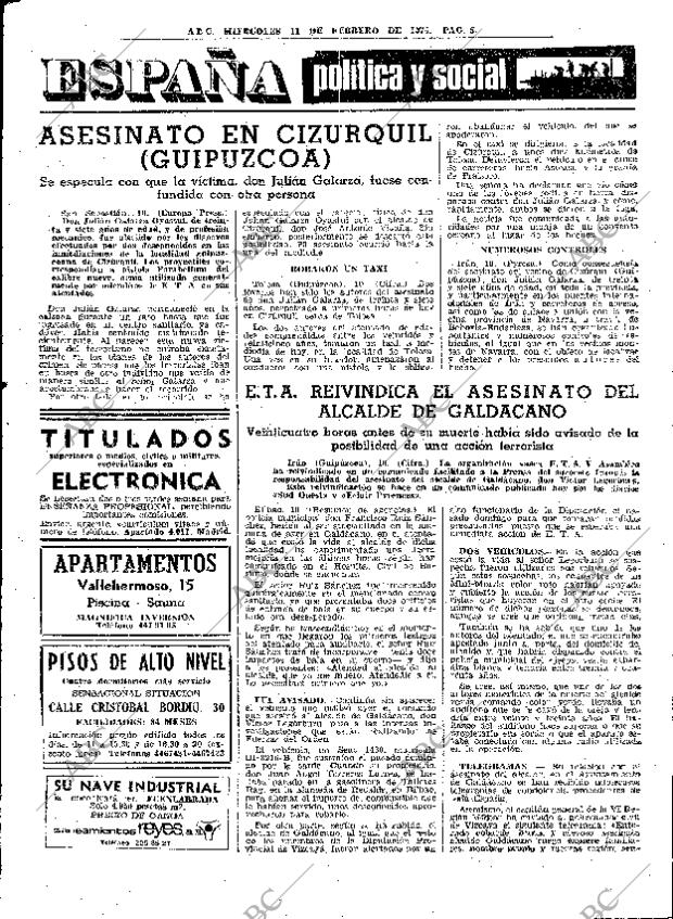 ABC MADRID 11-02-1976 página 19