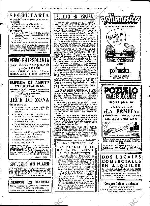 ABC MADRID 11-02-1976 página 68