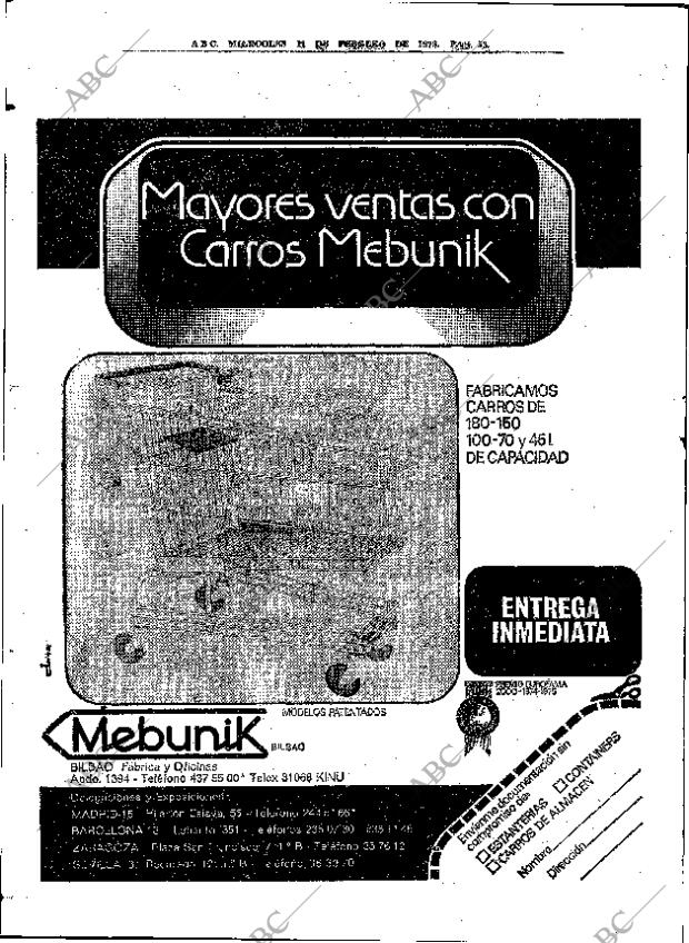 ABC MADRID 11-02-1976 página 70