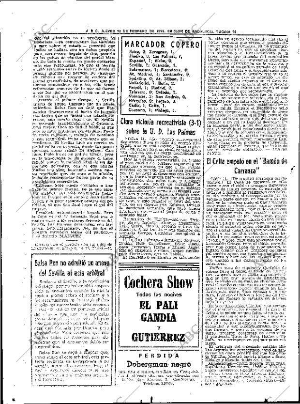 ABC SEVILLA 12-02-1976 página 38