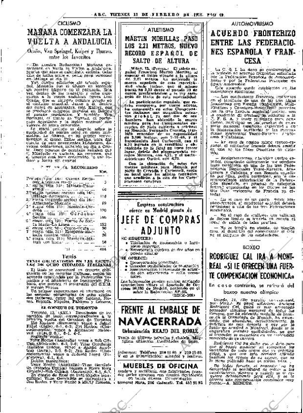 ABC MADRID 13-02-1976 página 63