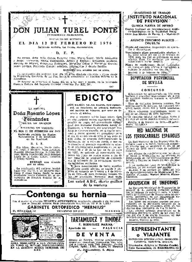 ABC MADRID 13-02-1976 página 90