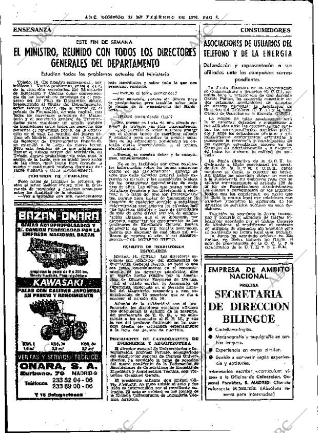 ABC MADRID 15-02-1976 página 22