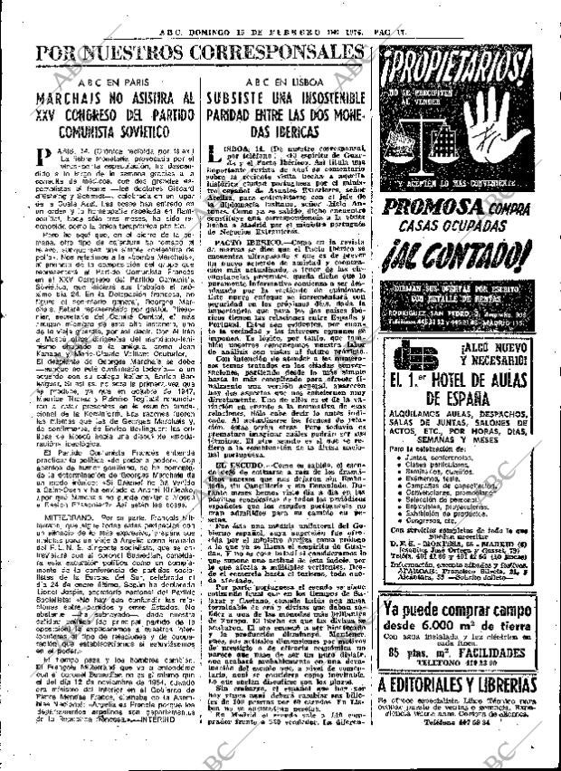 ABC MADRID 15-02-1976 página 33