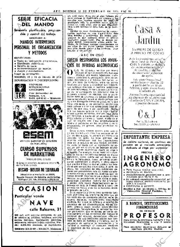 ABC MADRID 15-02-1976 página 34
