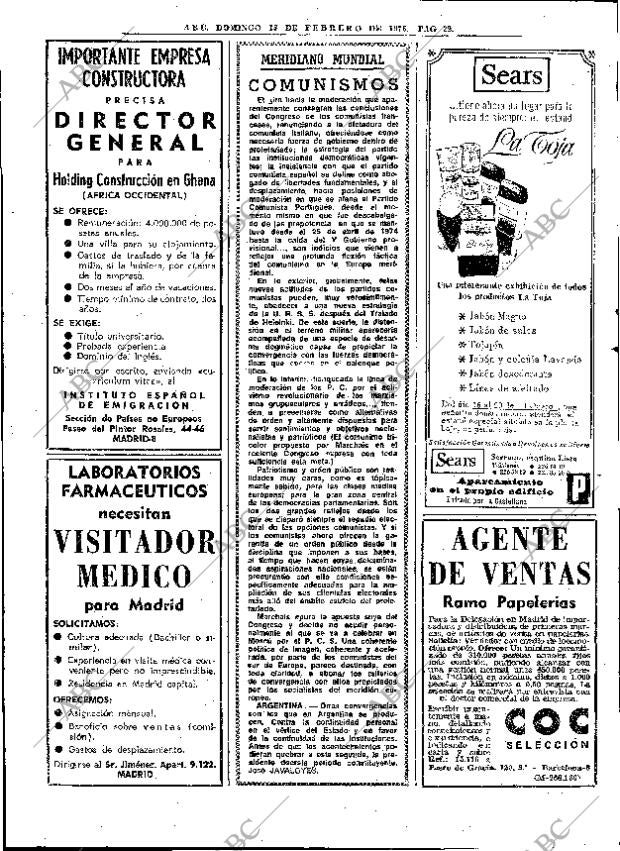 ABC MADRID 15-02-1976 página 38